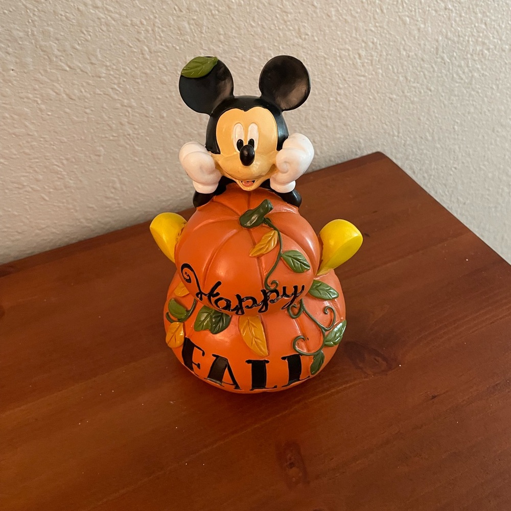 Mickey Mouse Happy Fall Figurine